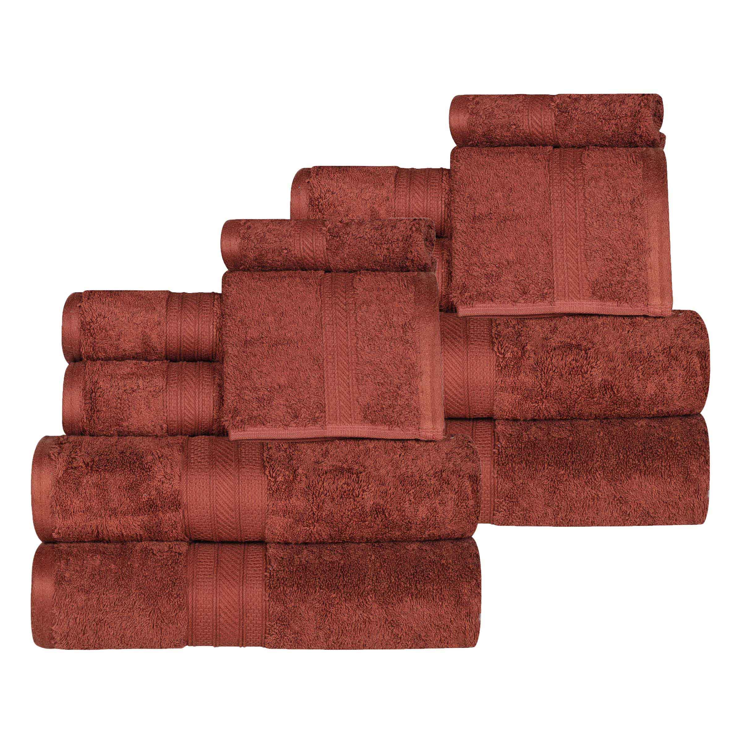 Atlas Cotton Plush Absorbent Heavyweight 12 Piece Assorted Towel Set - Towel Set by Superior
