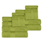 Atlas Cotton Plush Absorbent Heavyweight 12 Piece Assorted Towel Set - Towel Set by Superior