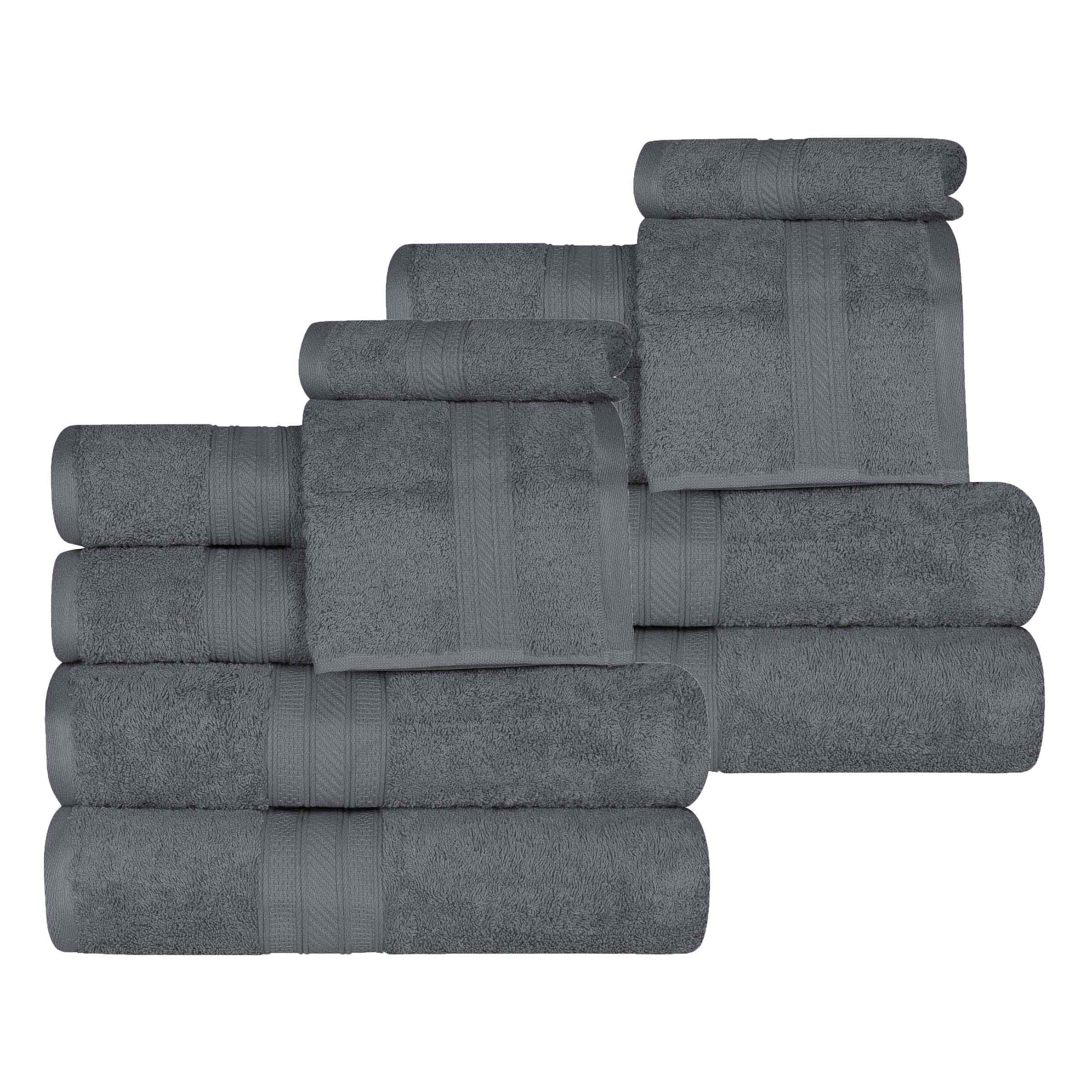 Atlas Cotton Plush Absorbent Heavyweight 12 Piece Assorted Towel Set - Towel Set by Superior
