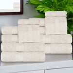Atlas Cotton Plush Absorbent Heavyweight 12 Piece Assorted Towel Set - Towel Set by Superior