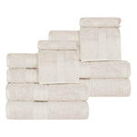 Atlas Cotton Plush Absorbent Heavyweight 12 Piece Assorted Towel Set - Towel Set by Superior
