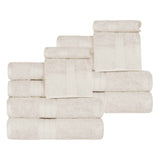 Atlas Cotton Plush Absorbent Heavyweight 12 Piece Assorted Towel Set - Towel Set by Superior