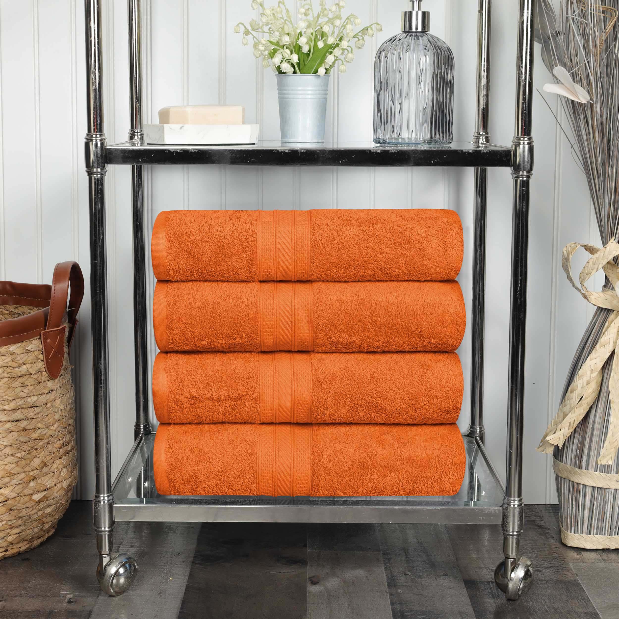 Cotton Plush Heavyweight Bath Towel Set of 4 - Bath Towel by Superior Brand
