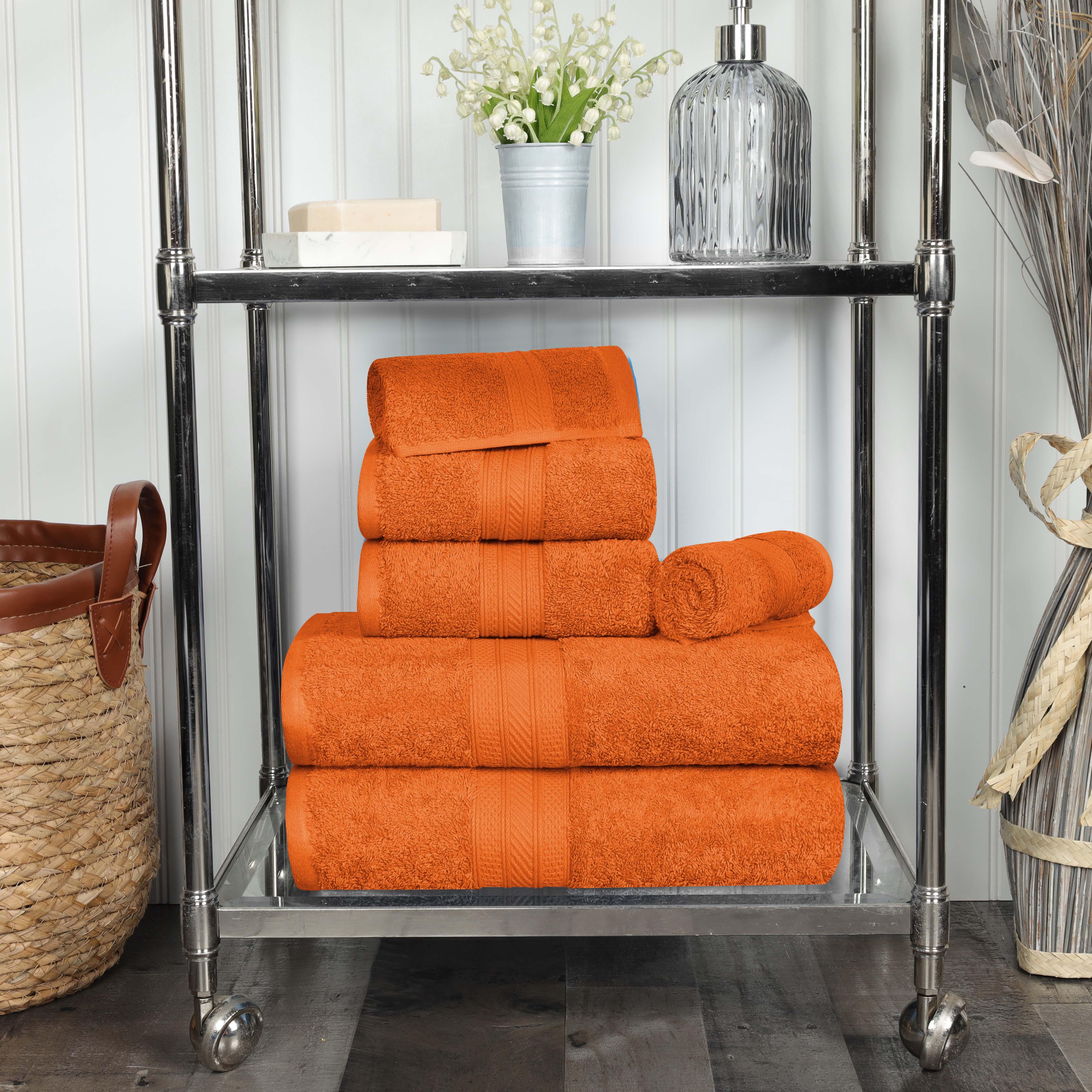 Atlas Cotton Plush Absorbent Heavyweight 6 Piece Towel Set - Towel Set by Superior Brand