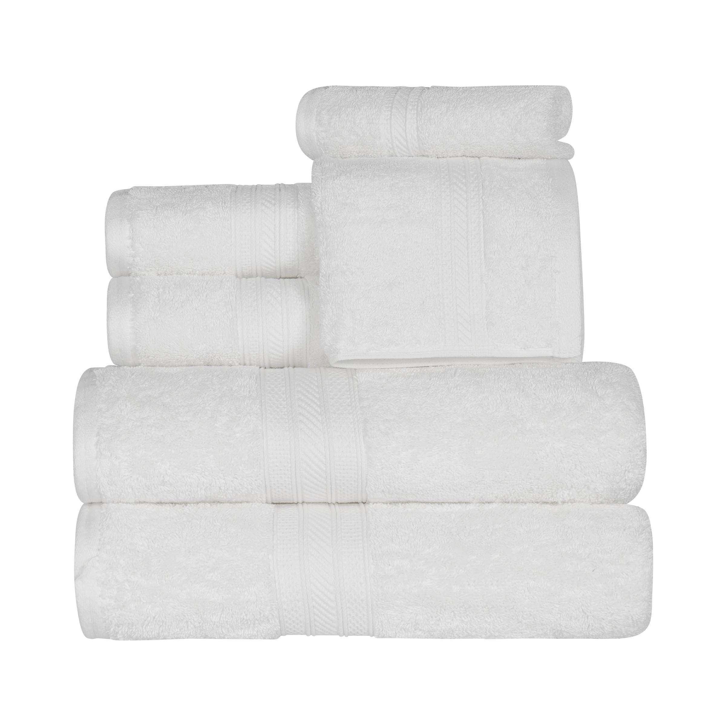 Atlas Cotton Plush Absorbent Heavyweight 6 Piece Towel Set - Towel Set by Superior Brand
