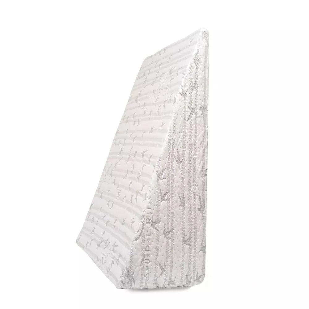 Basics Bedroom Set Comforter Mattress Wedge Pillow, Full/ Queen White - by Superior