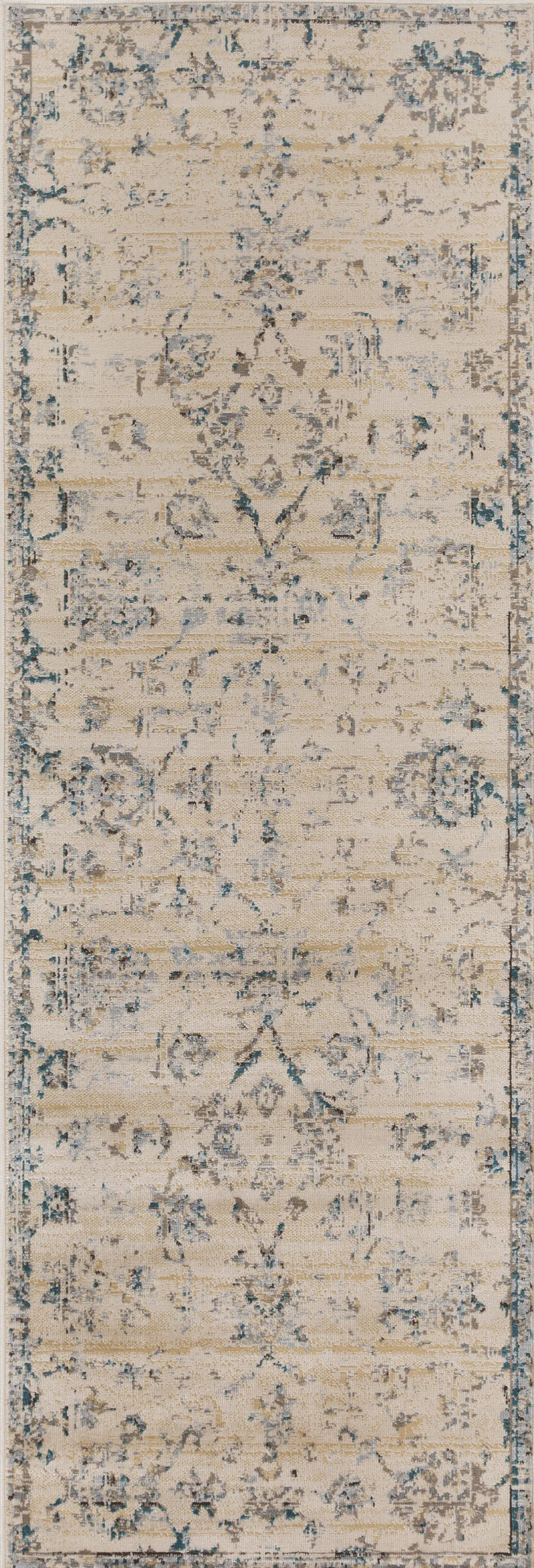 Basilio Modern Farmhouse Distressed Medallion Indoor Area Rug - Rugs by Superior