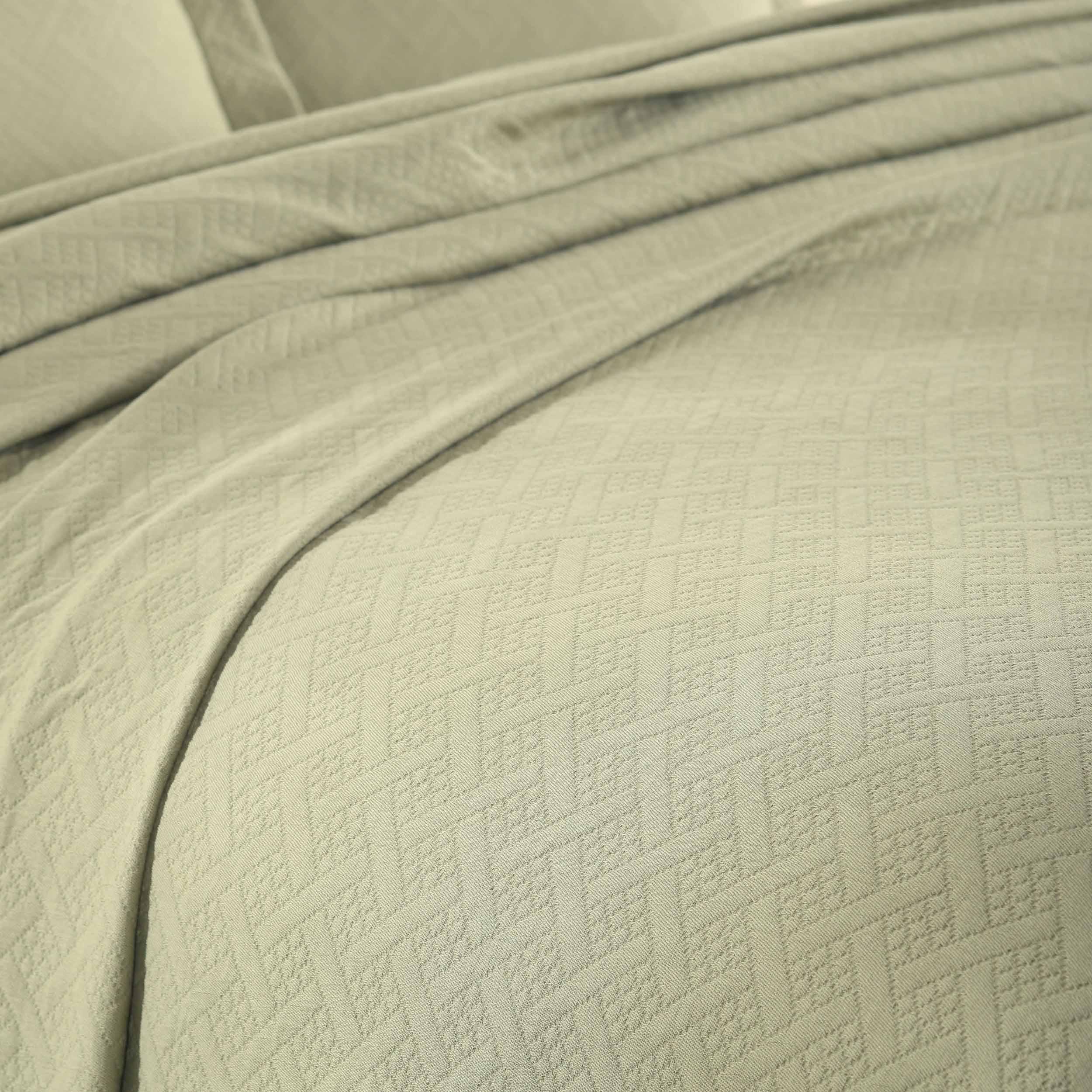 Basket Weave Matelasse Cotton Bedspread Set - Bedspread by Superior