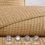 Bella 100% Silk All-Season Hand Quilted Handmade Quilt Set - Quilt Set by Superior