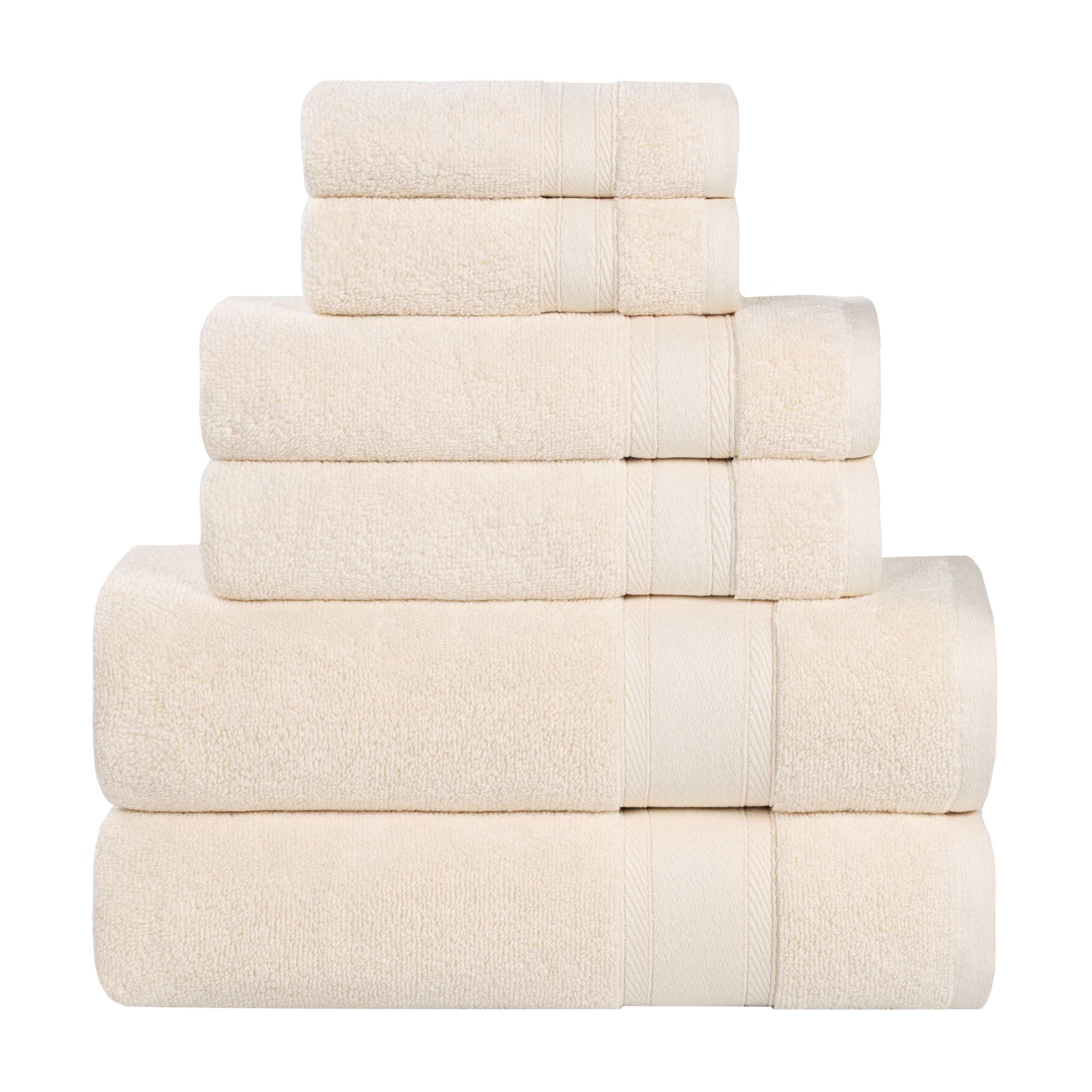Zero Twist Cotton Towel Set 6-Piece - Belmont - Towel Set by Superior Brand
