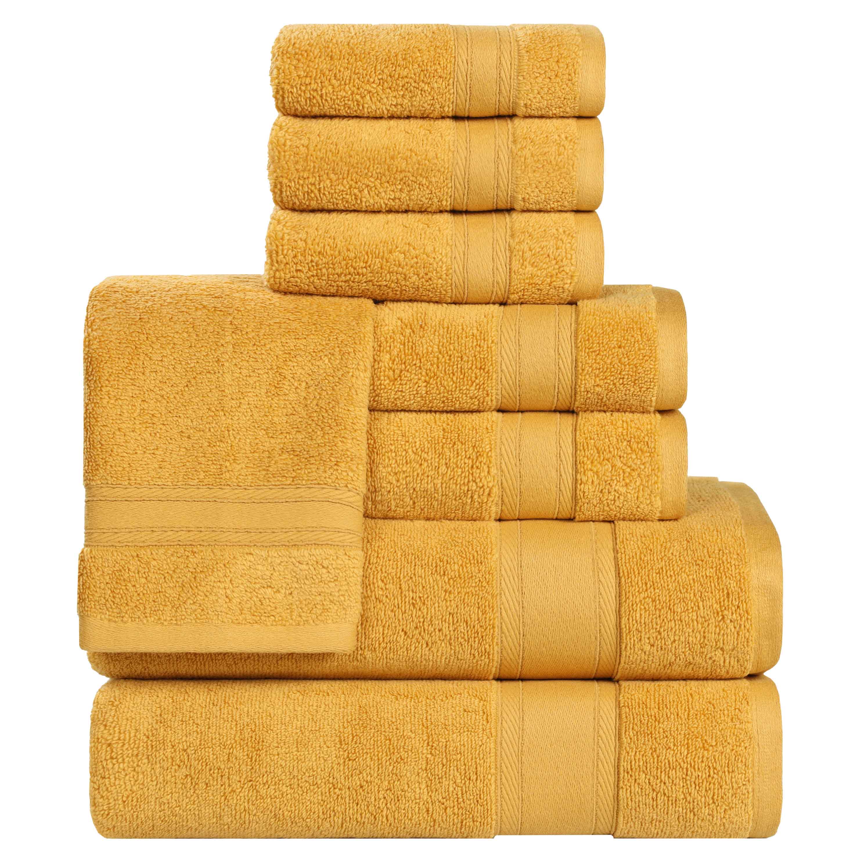 Belmont Zero Twist Cotton Medium Weight 8 Piece Towel Set - Towel Set by Superior Brand