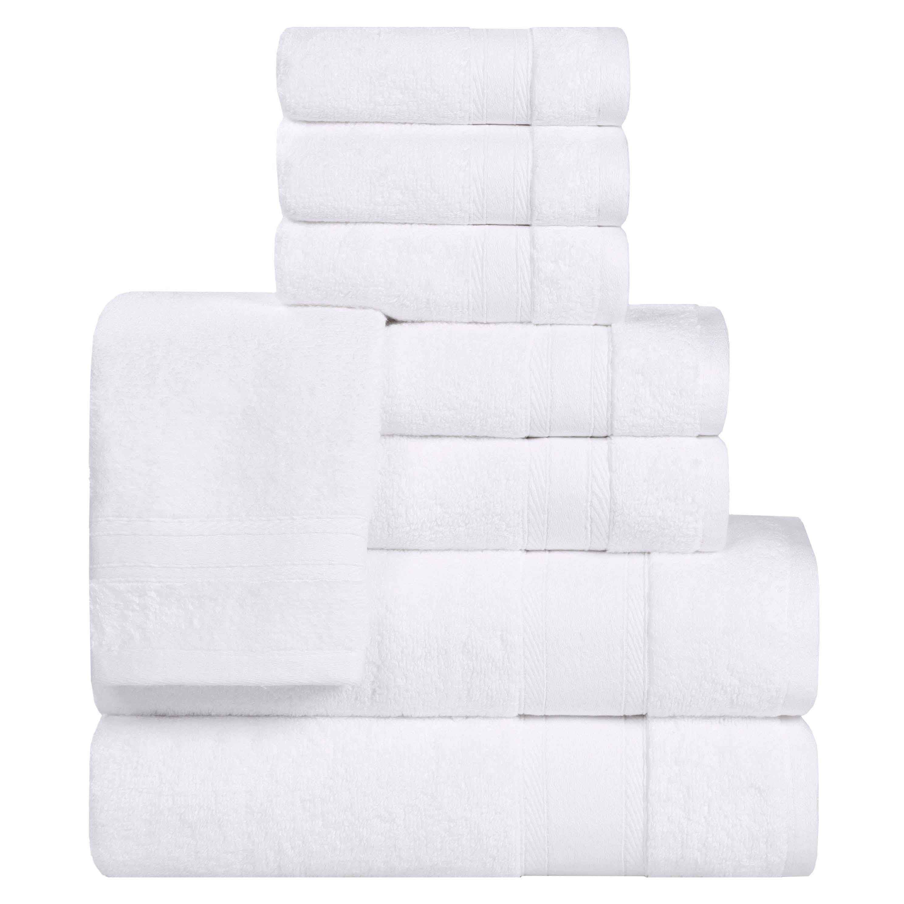 Belmont Zero Twist Cotton Medium Weight 8 Piece Towel Set - Towel Set by Superior Brand