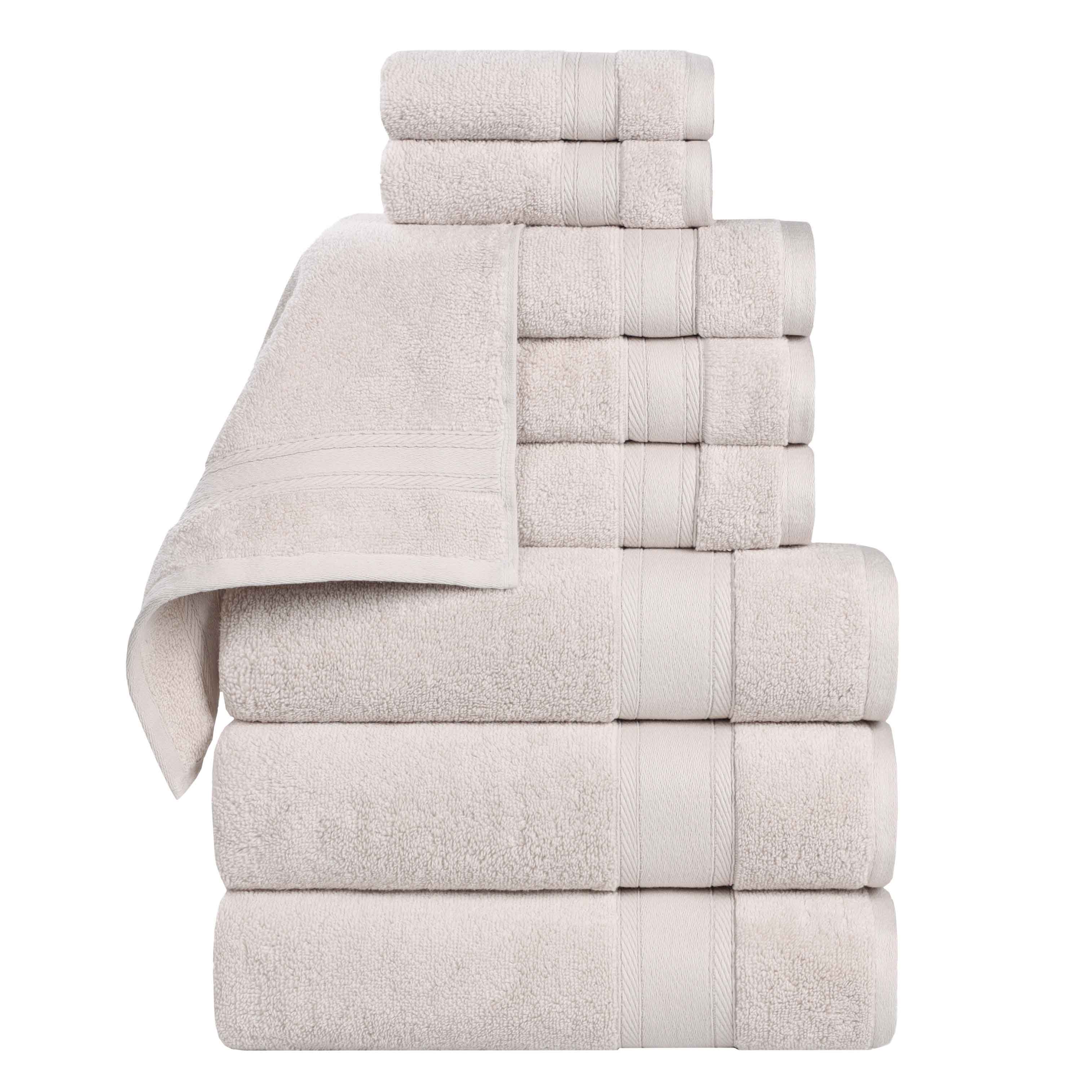 Belmont Zero Twist Cotton Medium Weight 9 Piece Towel Set - Towel Set by Superior Brand