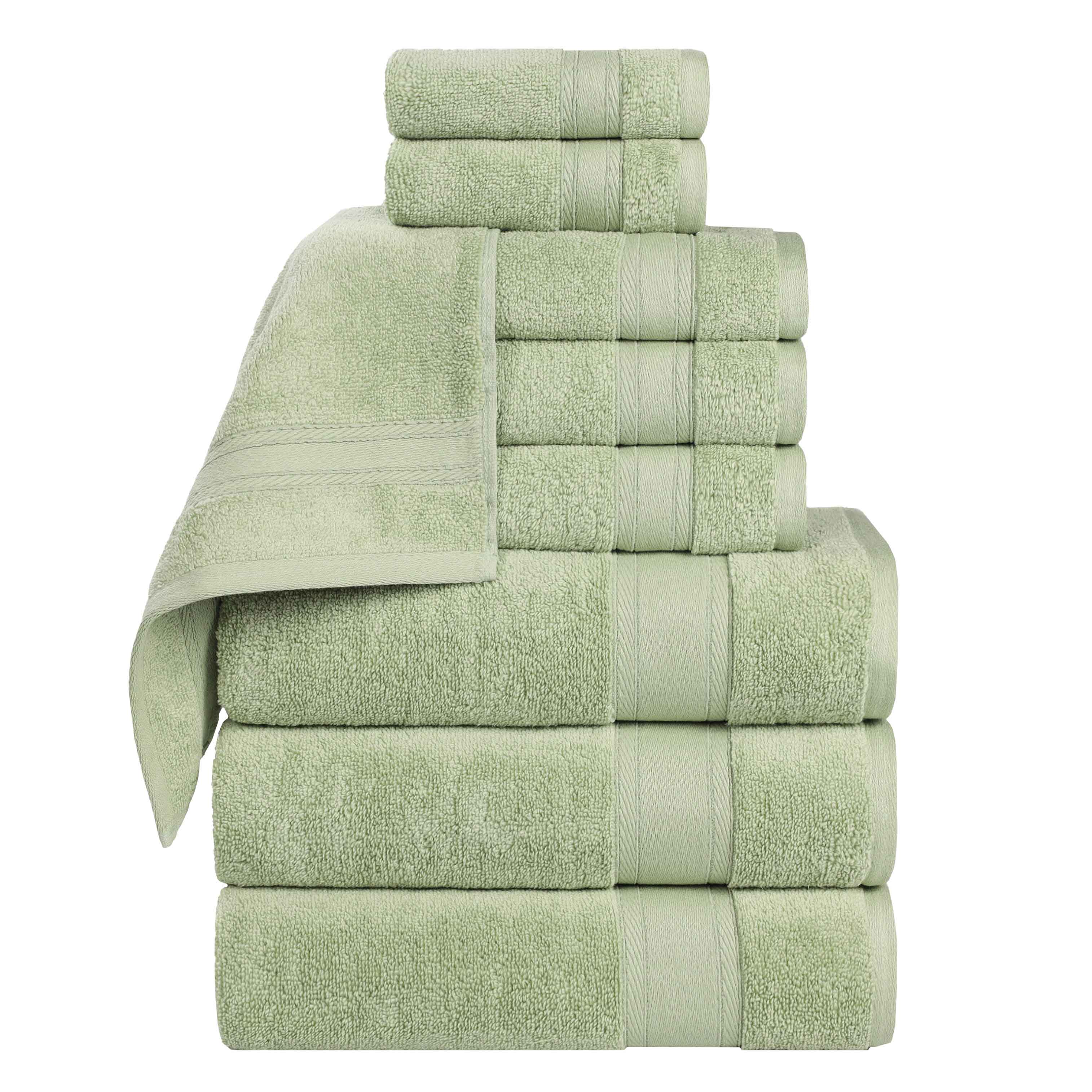 Belmont Zero Twist Cotton Medium Weight 9 Piece Towel Set - Towel Set by Superior Brand