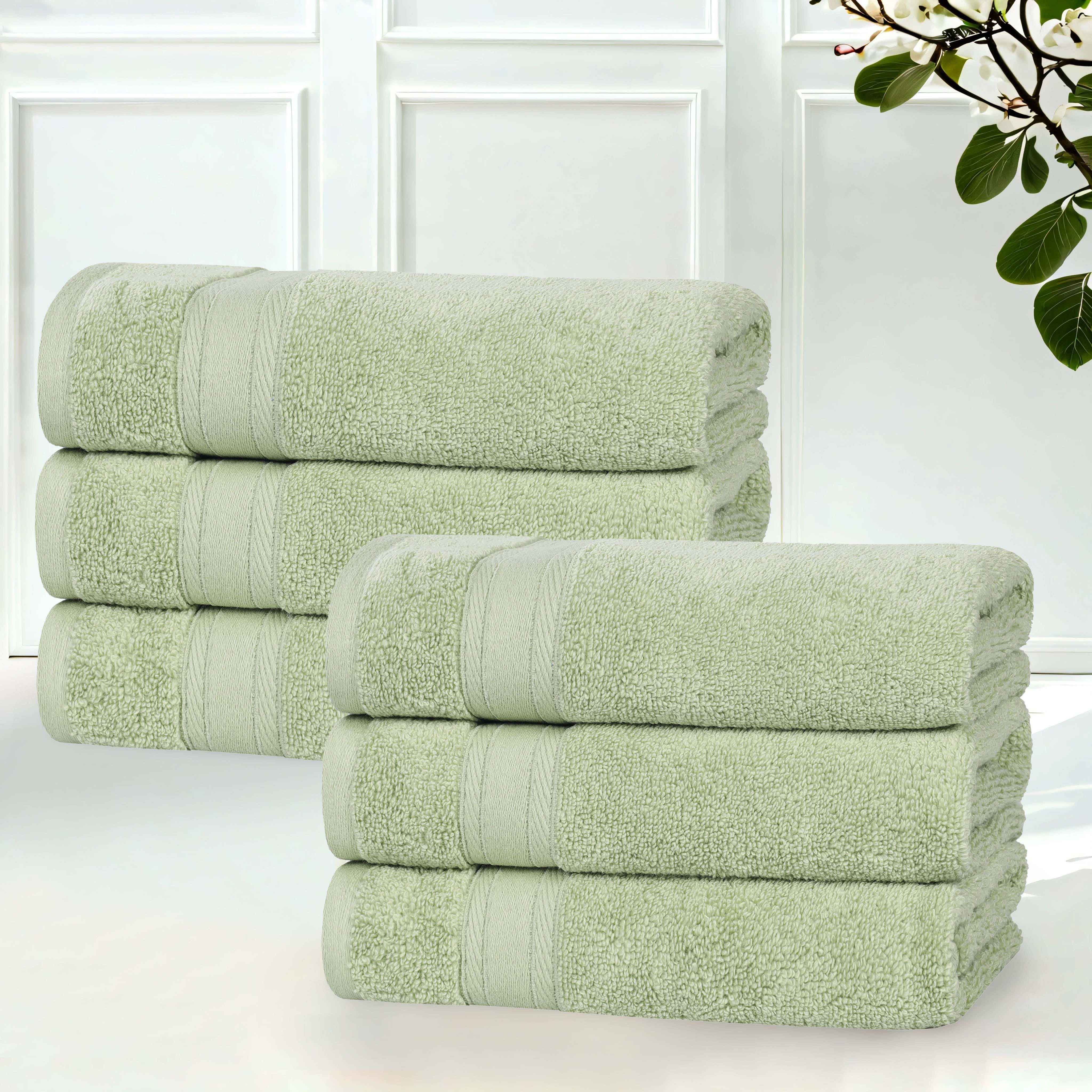 Zero Twist Cotton Hand Towels 6-Piece Belmont Collection - Hand Towel by Superior Brand