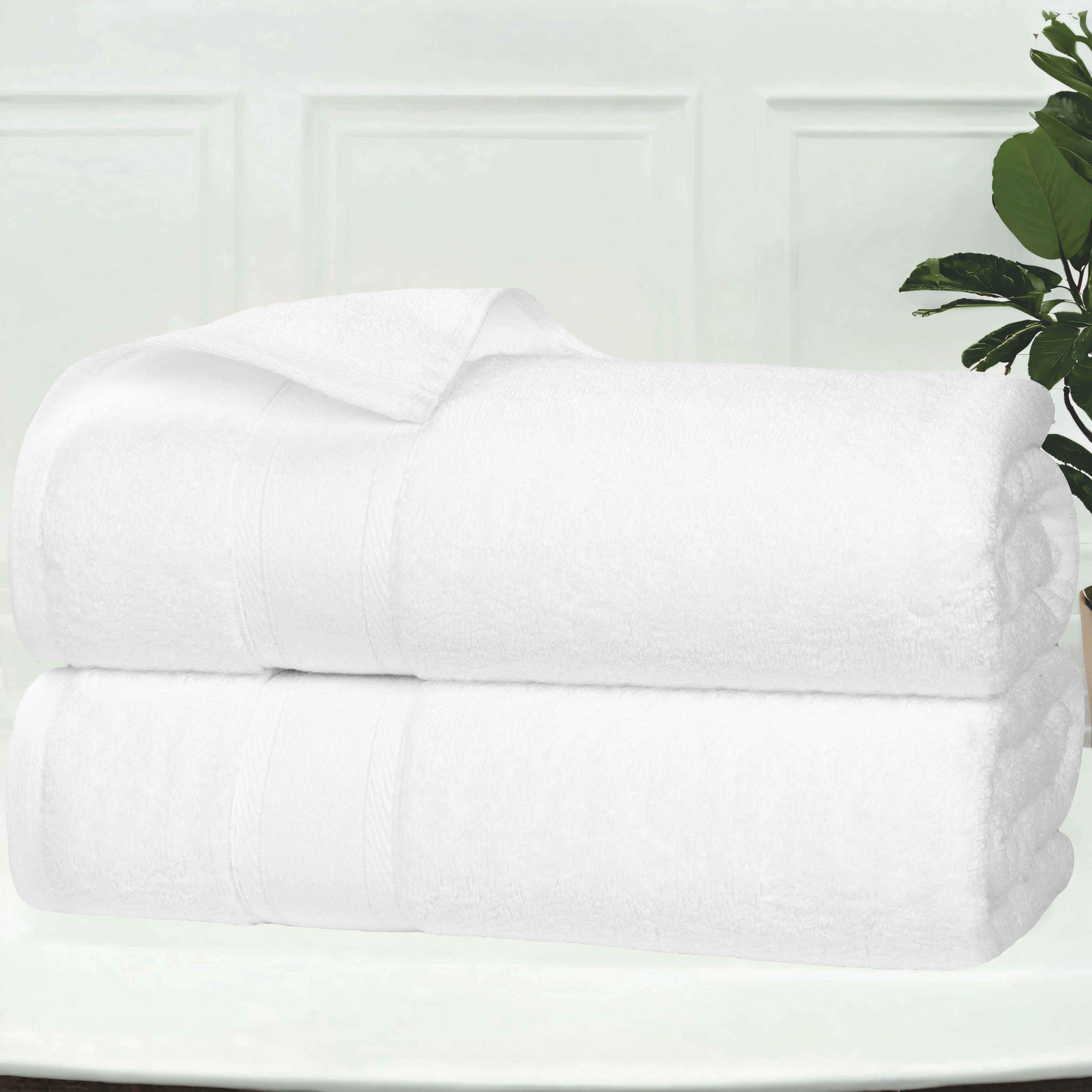 Zero Twist Cotton Medium Weight Soft Bath Towel Set of 2 - Bath Towel by Superior Brand