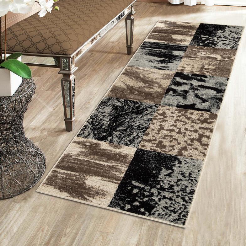 Brentwood Modern Patchwork Abstract Indoor Area Rugs or Runner Rug - Rugs by Superior
