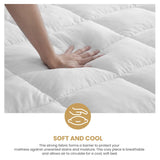 Brushed Microfiber Down Alternative Mattress Topper 2 Inch White - Mattress Topper by Superior