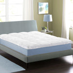 Brushed Microfiber Down Alternative Mattress Topper 2 Inch White - Mattress Topper by Superior