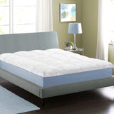 Brushed Microfiber Down Alternative Mattress Topper 2 Inch White - Mattress Topper by Superior
