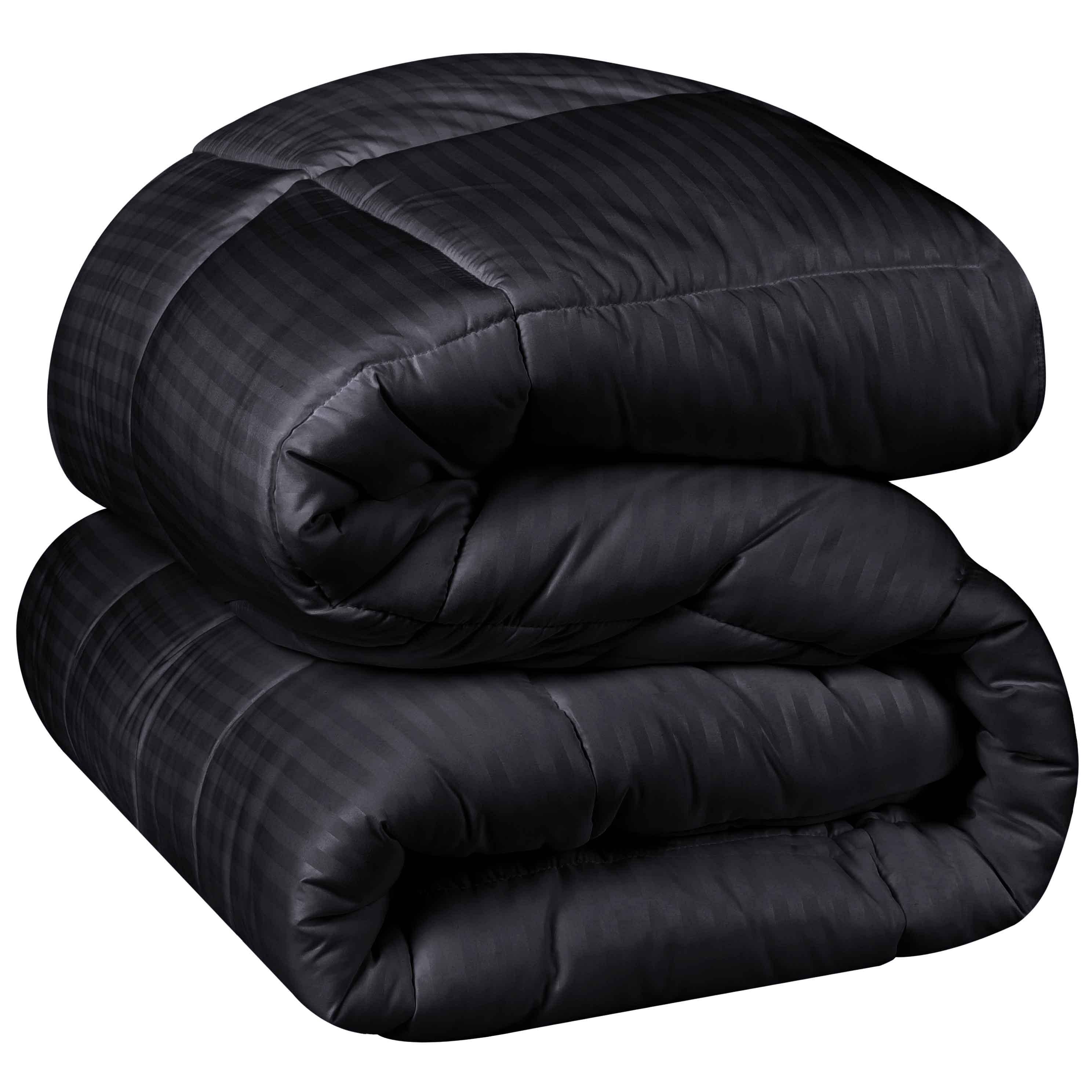 Brushed Microfiber Down Alternative Medium Weight Striped Comforter - Comforter by Superior Brand