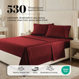 530 Thread Count Egyptian Cotton Sateen Bed Sheet Set