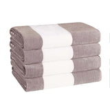 Cabana Stripe Oversized Cotton Beach Towel Set Of 2,4,6 - Beach Towel by Superior