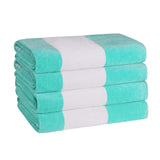 Cabana Stripe Oversized Cotton Beach Towel Set Of 2,4,6 - Beach Towel by Superior