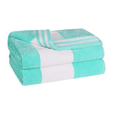Cabana Stripe Oversized Cotton Beach Towel Set Of 2,4,6 - Beach Towel by Superior