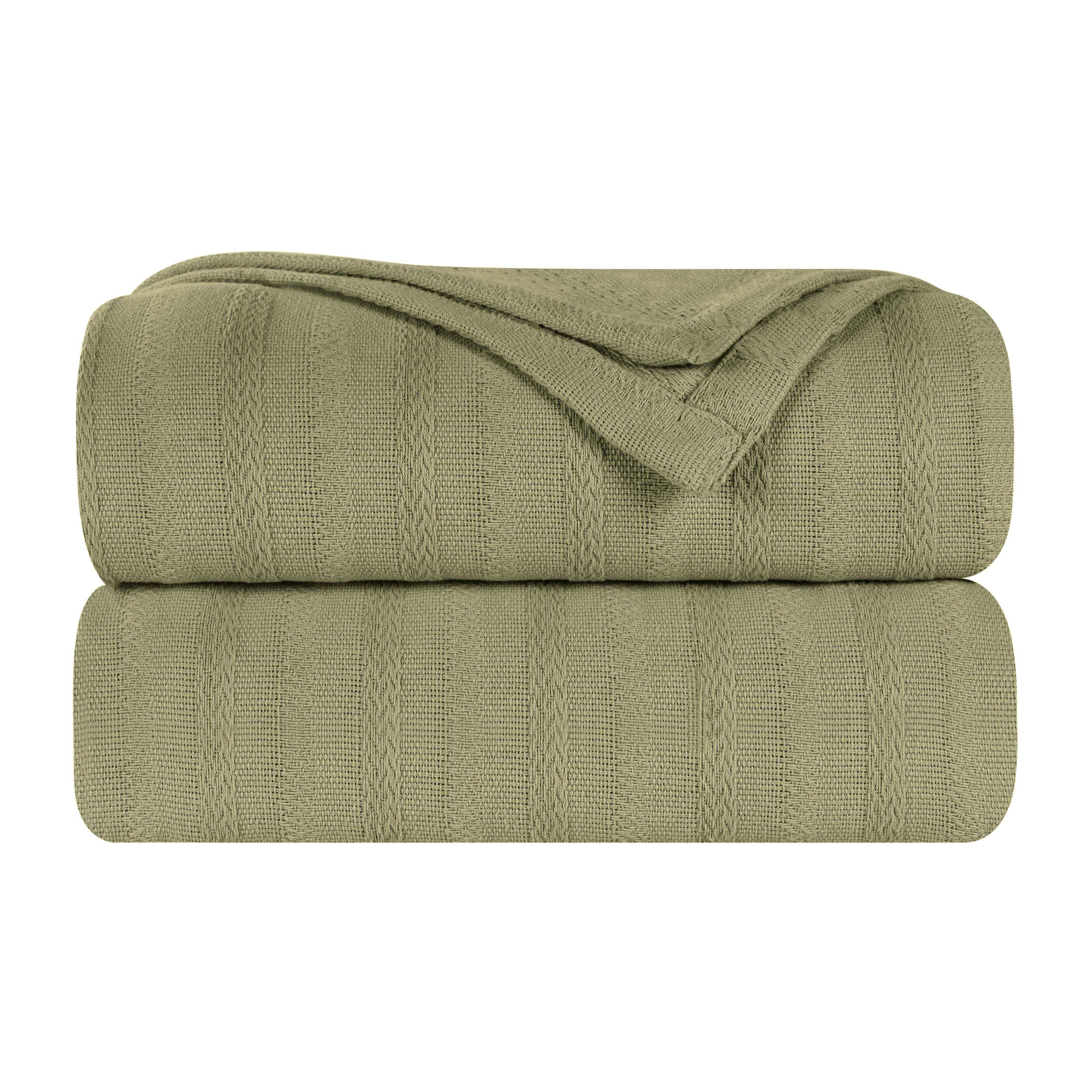 100% Cotton Woven Blanket – Clara Jacquard - All-Season Comfort - Blanket by Superior Brand