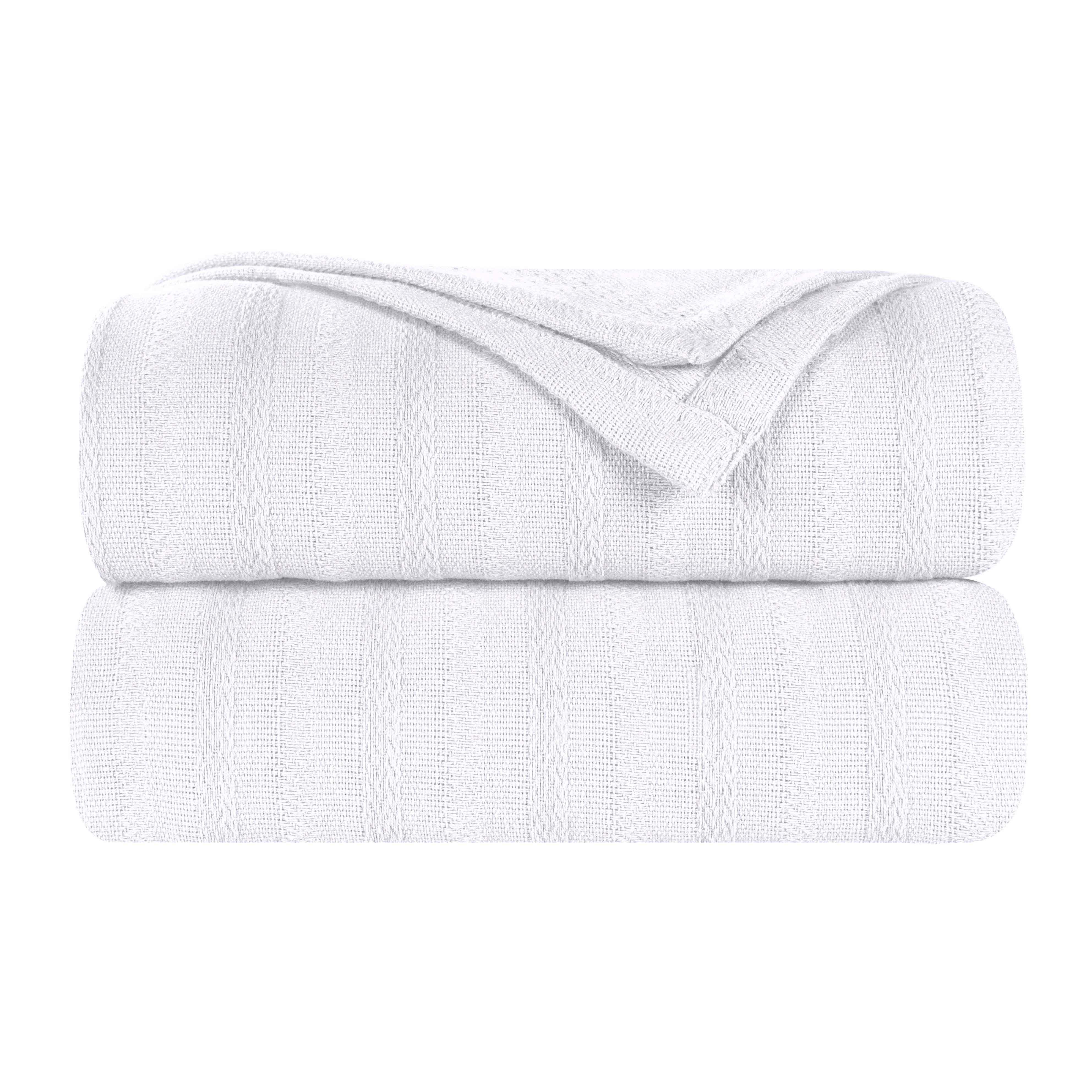 100% Cotton Woven Blanket – Clara Jacquard - All-Season Comfort - Blanket by Superior Brand