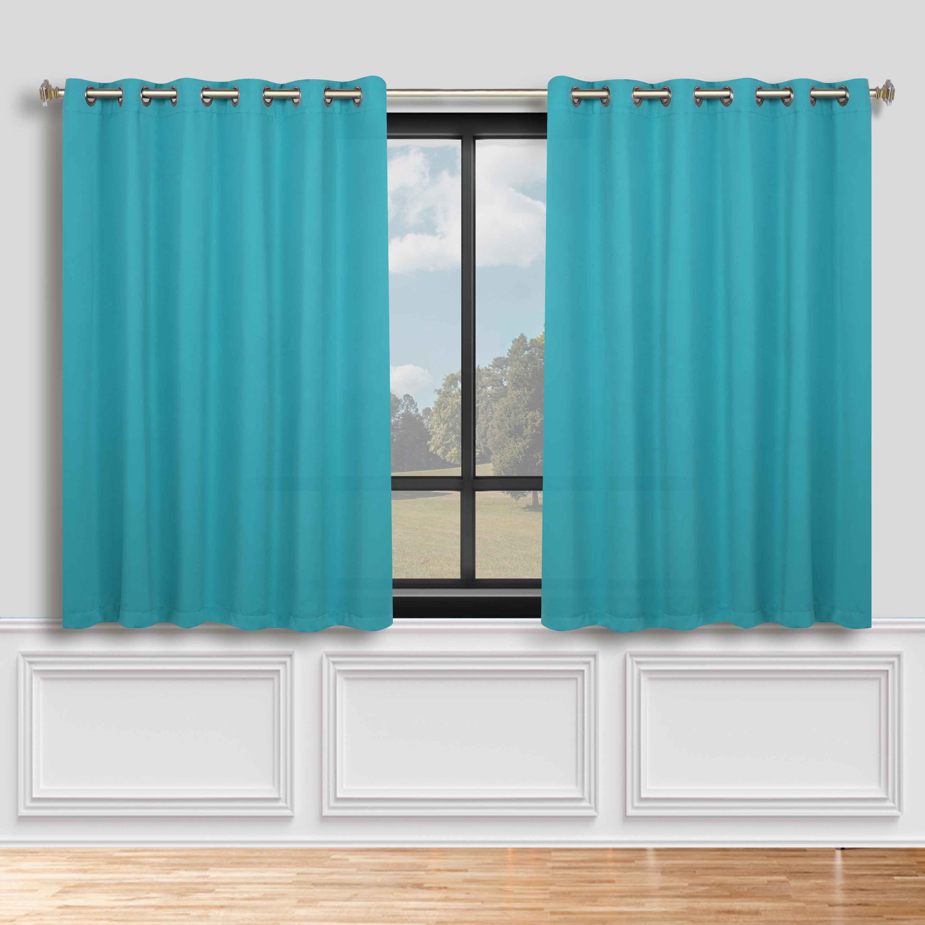 Classic Modern Solid Room Darkening Blackout Curtain Panels, Set of 2 - Blackout Curtains by Superior Brand