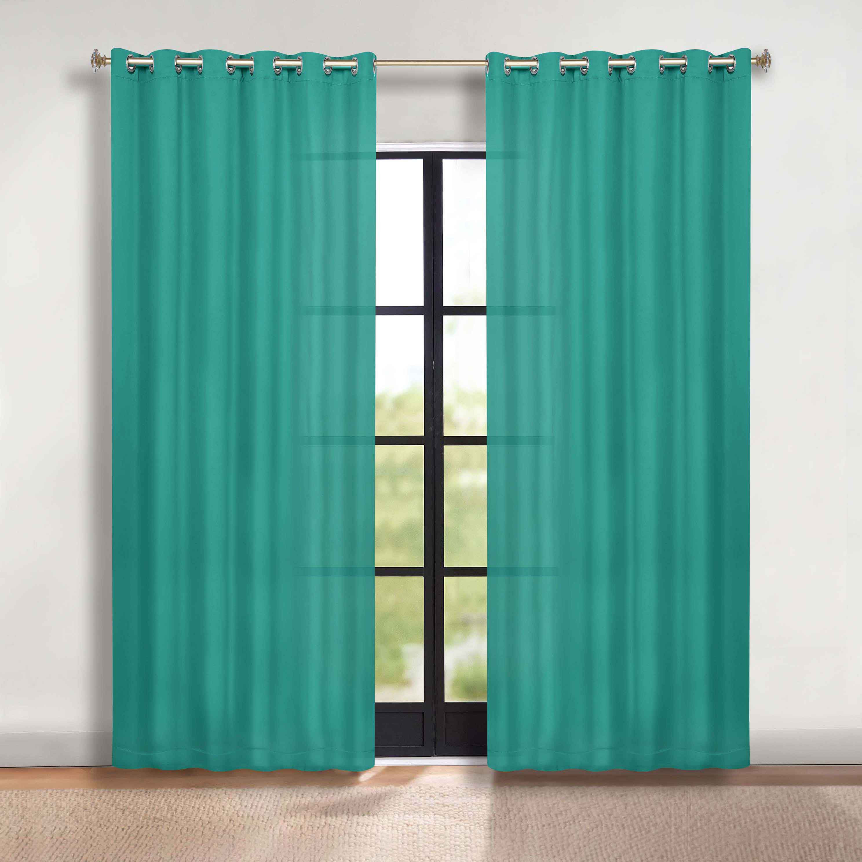 Classic Modern Solid Room Darkening Blackout Curtain Panels, Set of 2 - Blackout Curtains by Superior Brand