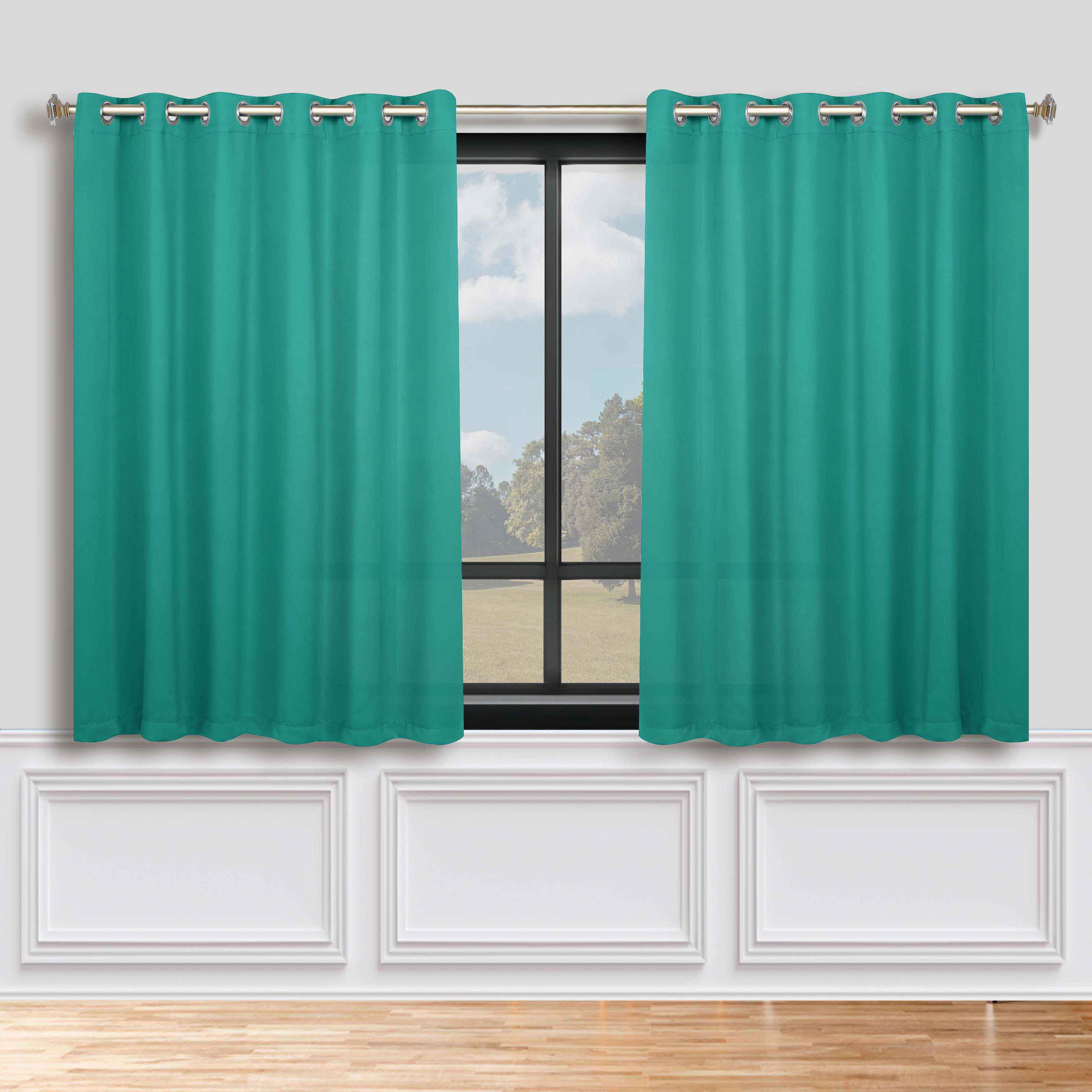 Classic Modern Solid Room Darkening Blackout Curtain Panels, Set of 2 - Blackout Curtains by Superior Brand