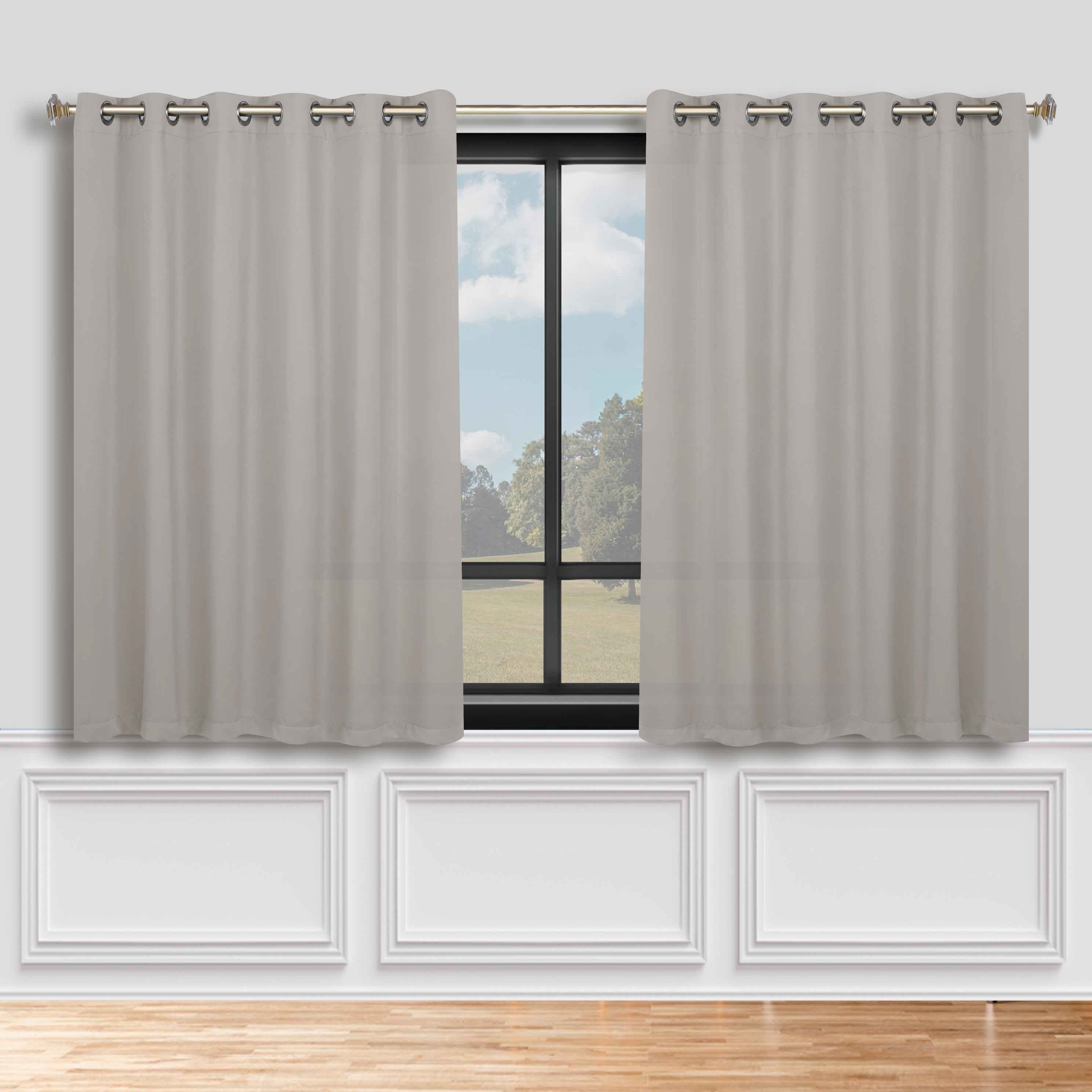 Classic Modern Solid Room Darkening Blackout Curtain Panels, Set of 2 - Blackout Curtains by Superior Brand