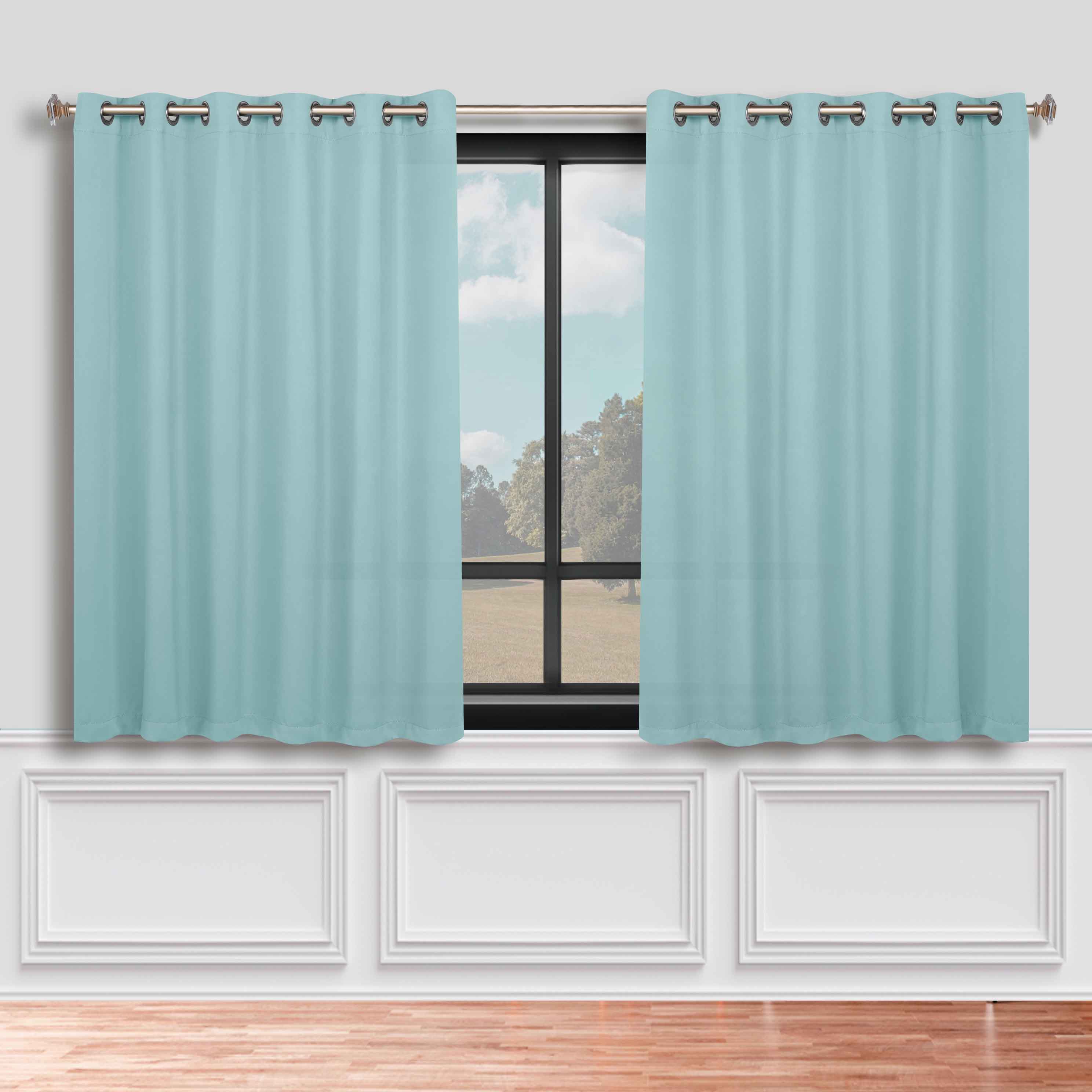 Classic Modern Solid Room Darkening Blackout Curtain Panels, Set of 2 - Blackout Curtains by Superior Brand