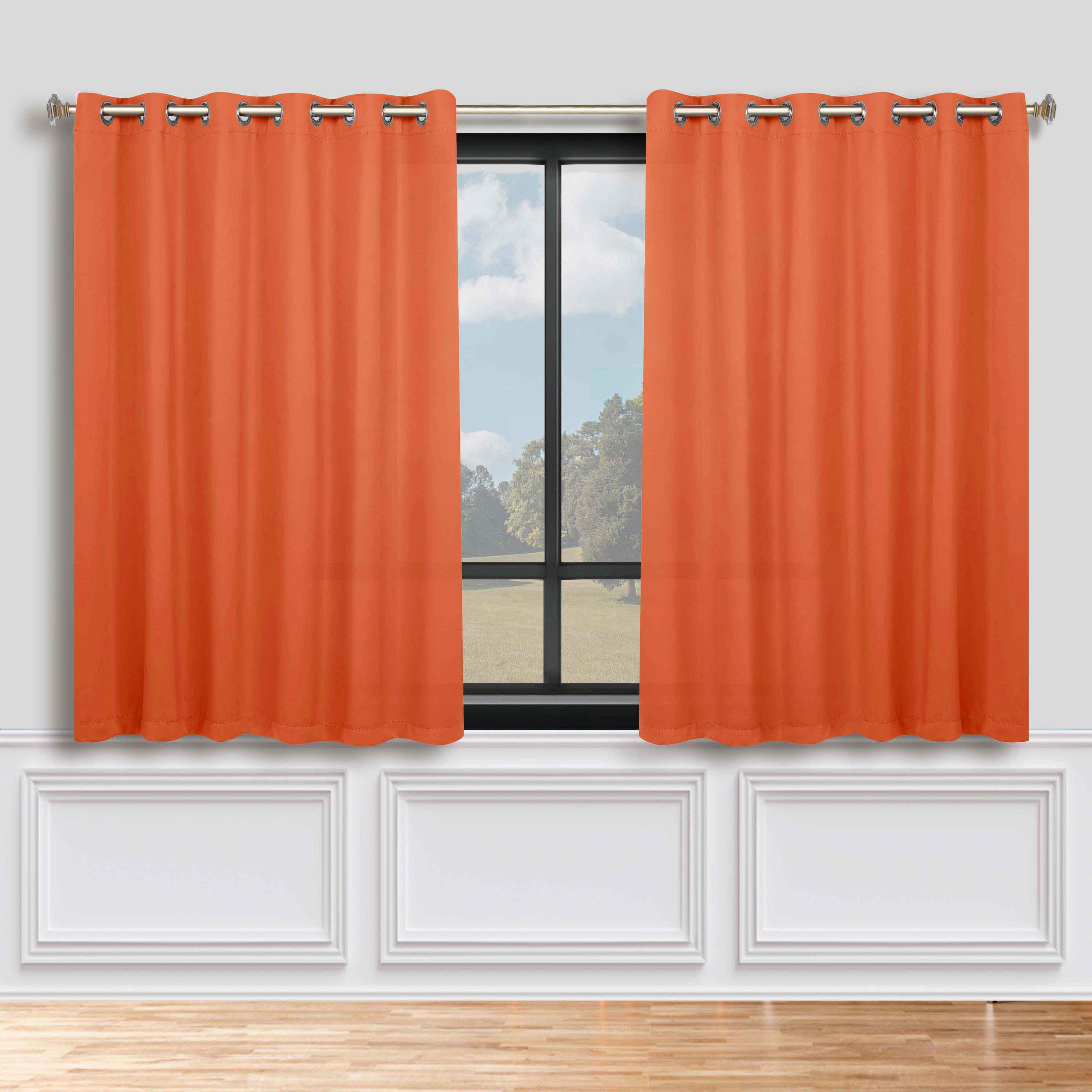Classic Modern Solid Room Darkening Blackout Curtain Panels, Set of 2 - Blackout Curtains by Superior