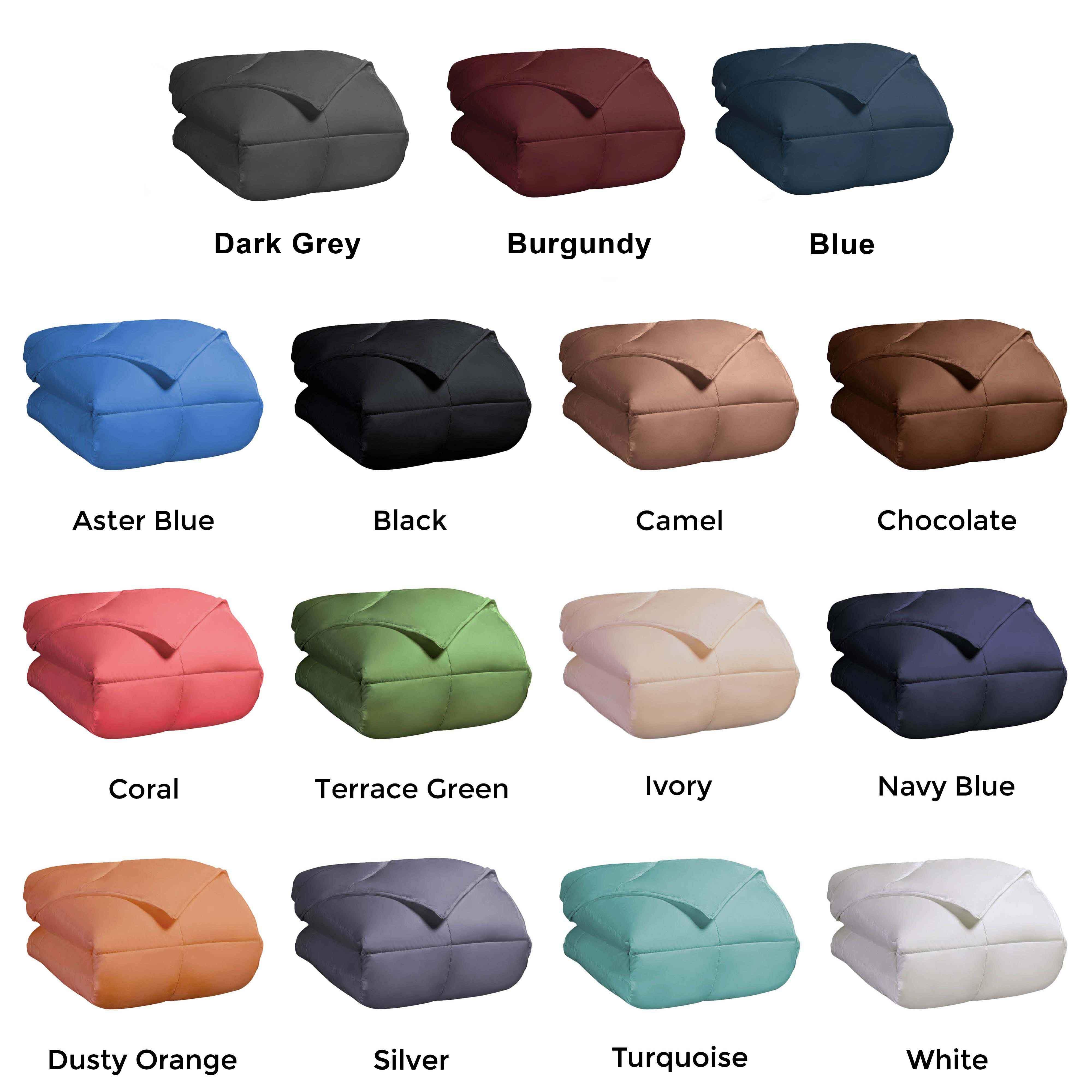 Classic Reversible Medium Weight Down Alternative Microfiber Comforter - Comforter by Superior