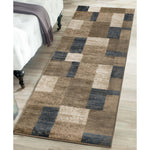 Clifton Geometric Color Block Plush Indoor Area Rug or Runner Rug - Rugs by Superior