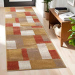 Clifton Geometric Color Block Plush Indoor Area Rug or Runner Rug - Rugs by Superior