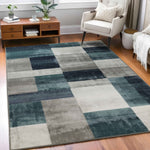 Clifton Geometric Color Block Plush Indoor Area Rug or Runner Rug - Rugs by Superior