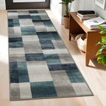 Clifton Geometric Color Block Plush Indoor Area Rug or Runner Rug - Rugs by Superior