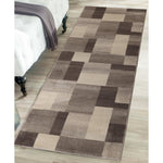Clifton Geometric Color Block Plush Indoor Area Rug or Runner Rug - Rugs by Superior