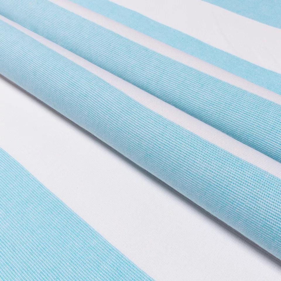 Coastal Resort Stripe Fouta 4 Piece Beach Towel with Tassels - Beach Towel by Superior