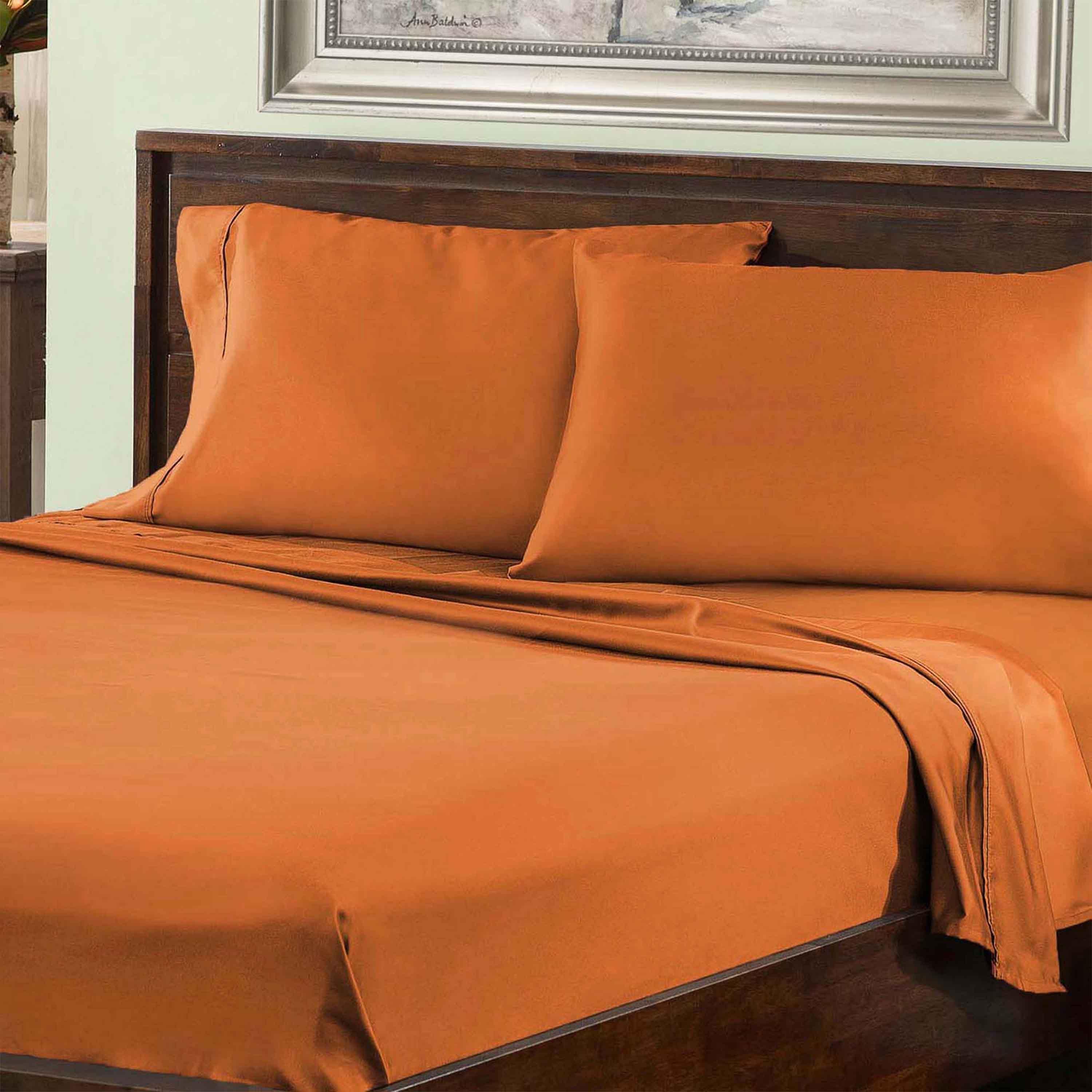 800 Thread Count Cotton Blend Bed Sheet Set Solid Deep Pocket - Sheet Set by Superior Brand