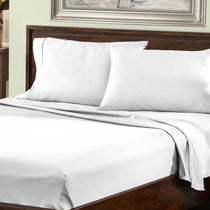800 Thread Count Cotton Blend Bed Sheet Set Solid Deep Pocket - Sheet Set by Superior Brand