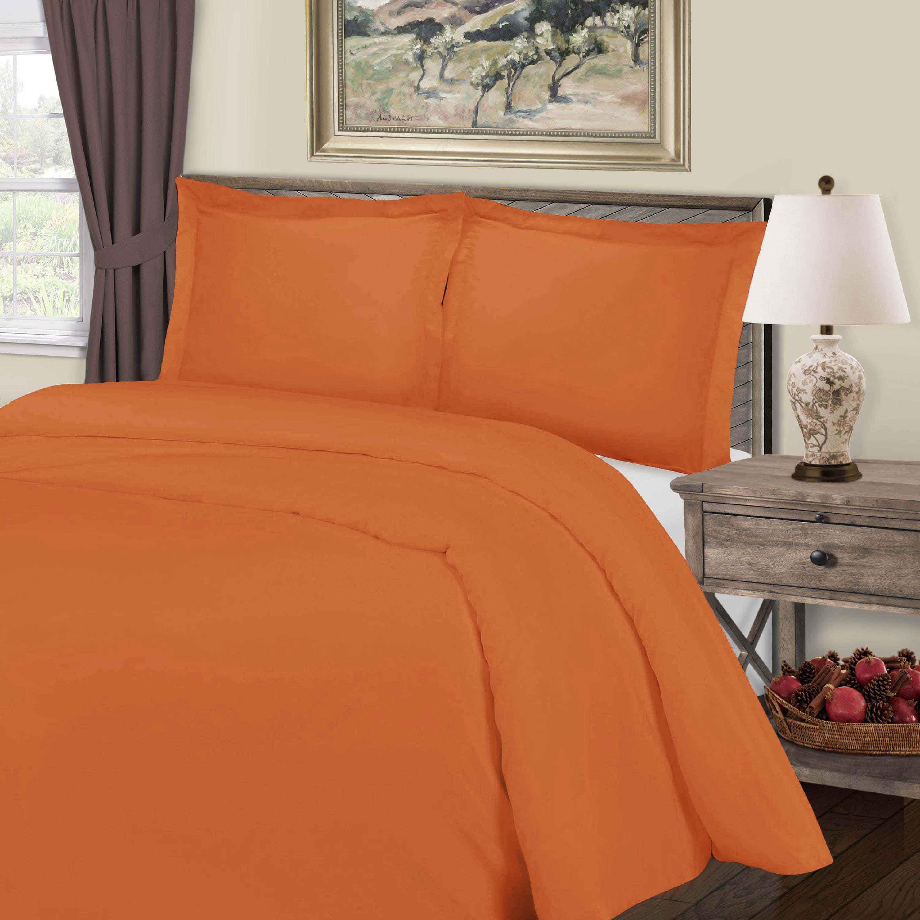 Cotton Blend 800 Thread Count Solid Duvet Cover Set - Duvet Cover Set by Superior Brand