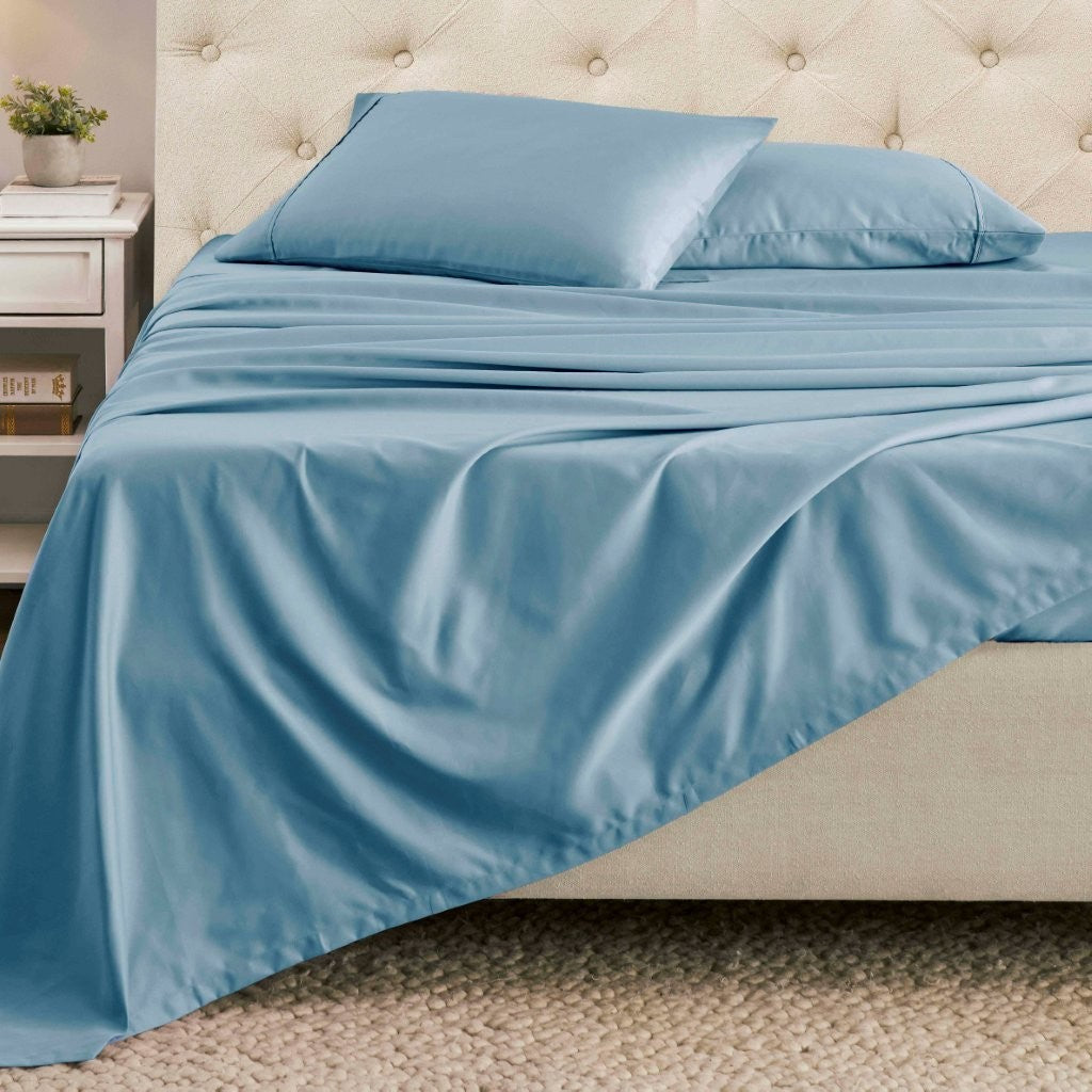 Cotton Blend Solid Deep Pocket Bed Sheet Set - Sheet Set by Superior