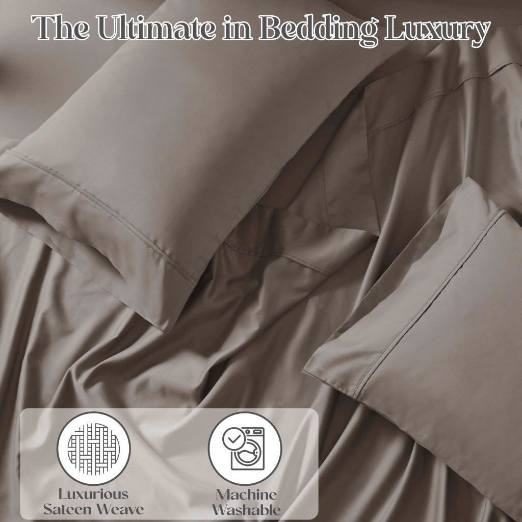 Cotton Blend Solid Deep Pocket Bed Sheet Set - Sheet Set by Superior