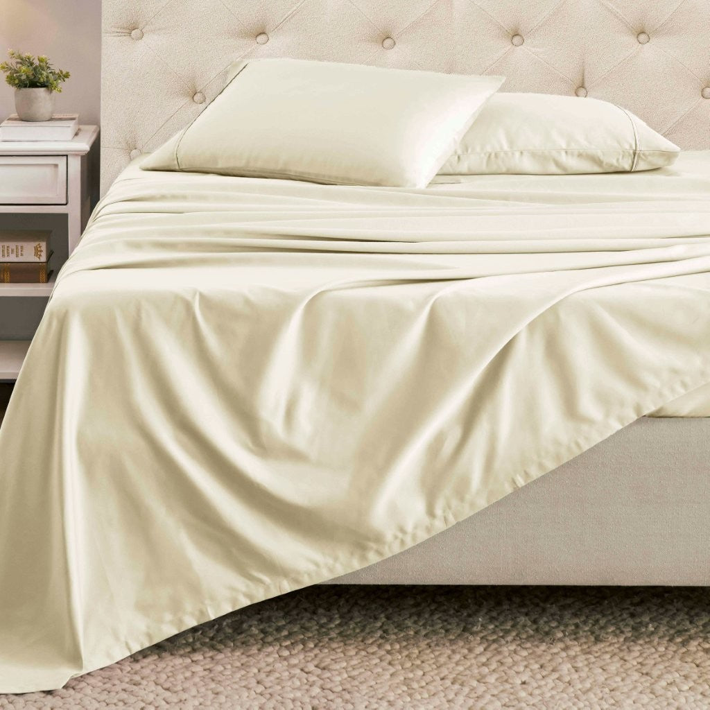 Cotton Blend Solid Deep Pocket Bed Sheet Set - Sheet Set by Superior